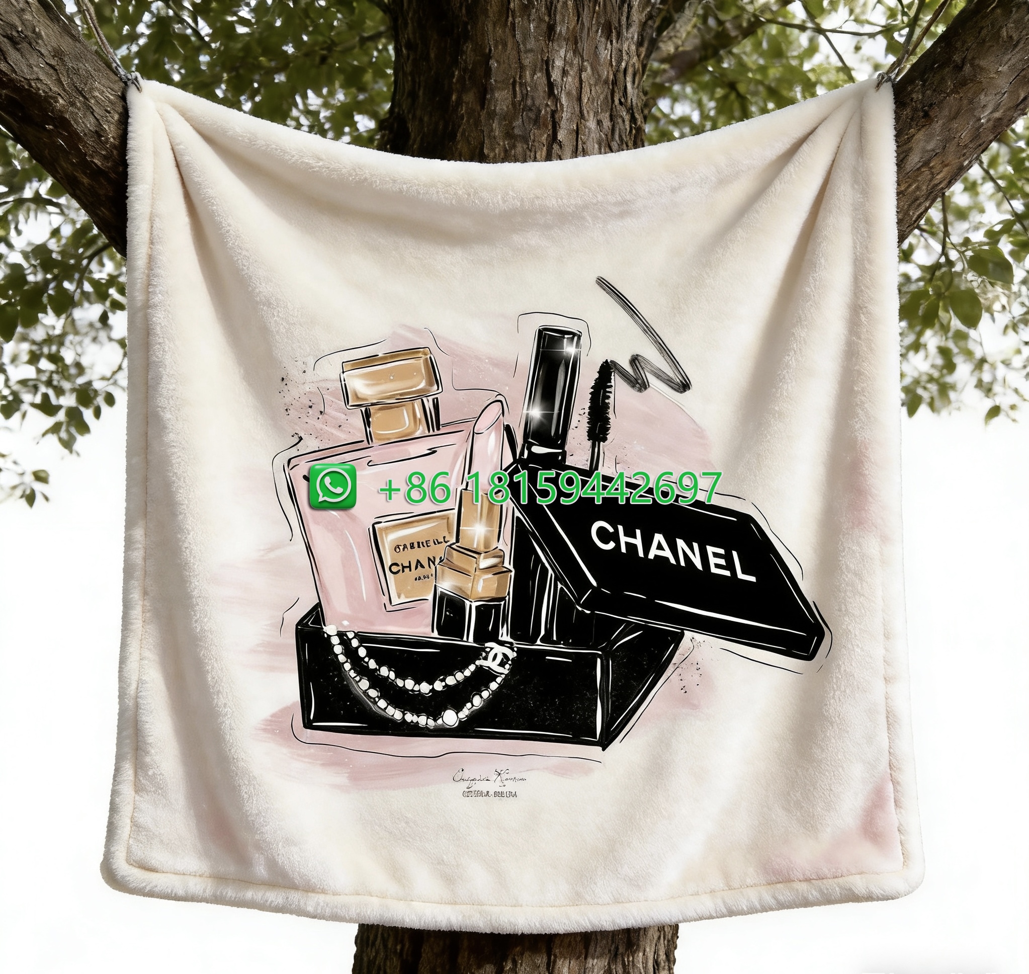Chanel Throw Blankets